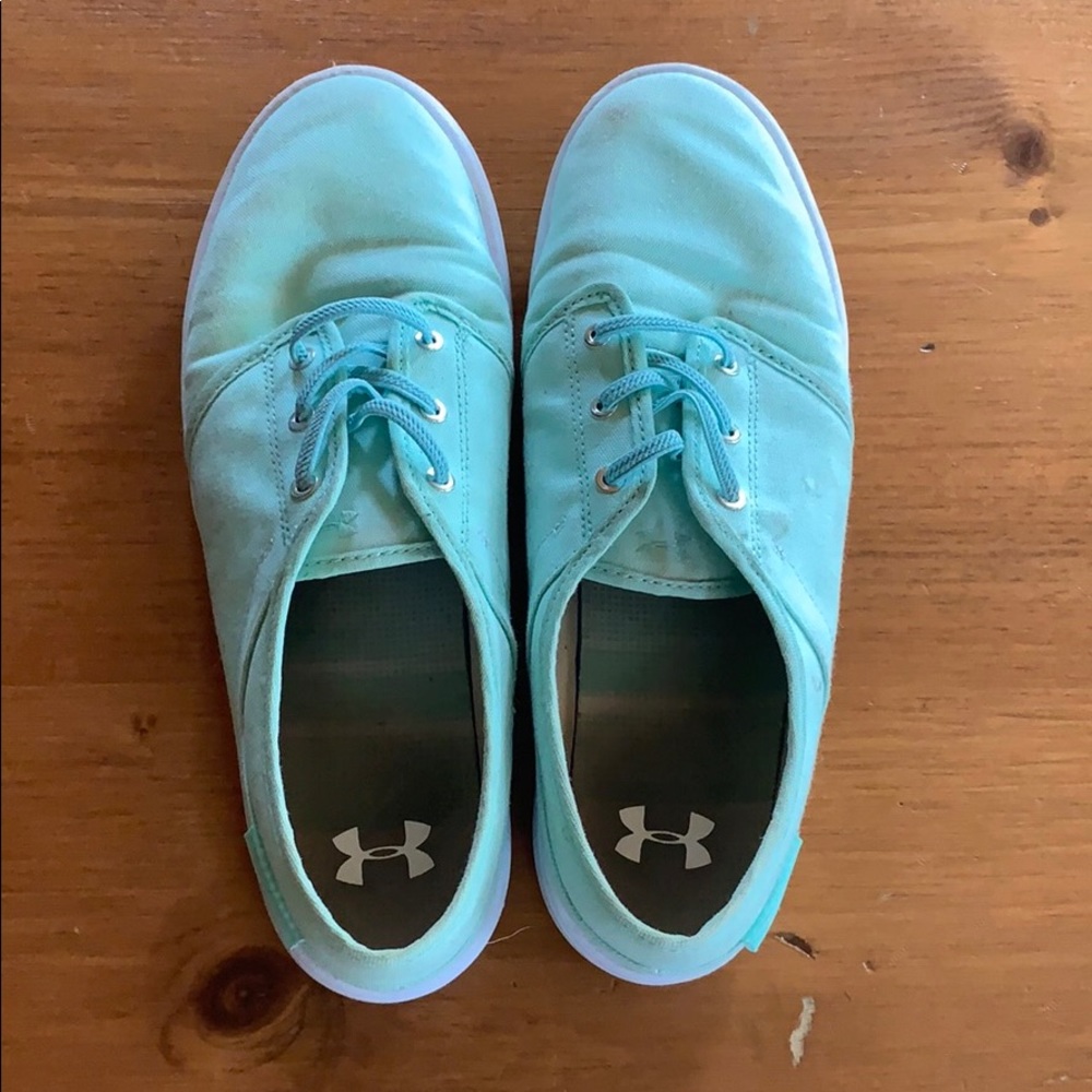 Under armor slip ons. Light blue